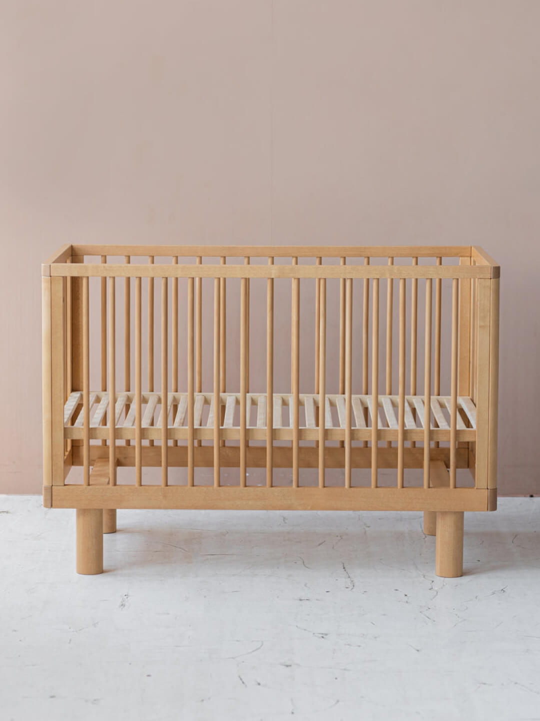 Karl & Fric Nox Cot + Conversion Rail - Natural Wood – Babyluv