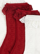 Konges Sløjd pointelle frill socks, 2-pack, Konges Sløjd volangidega sokid 2-pakk