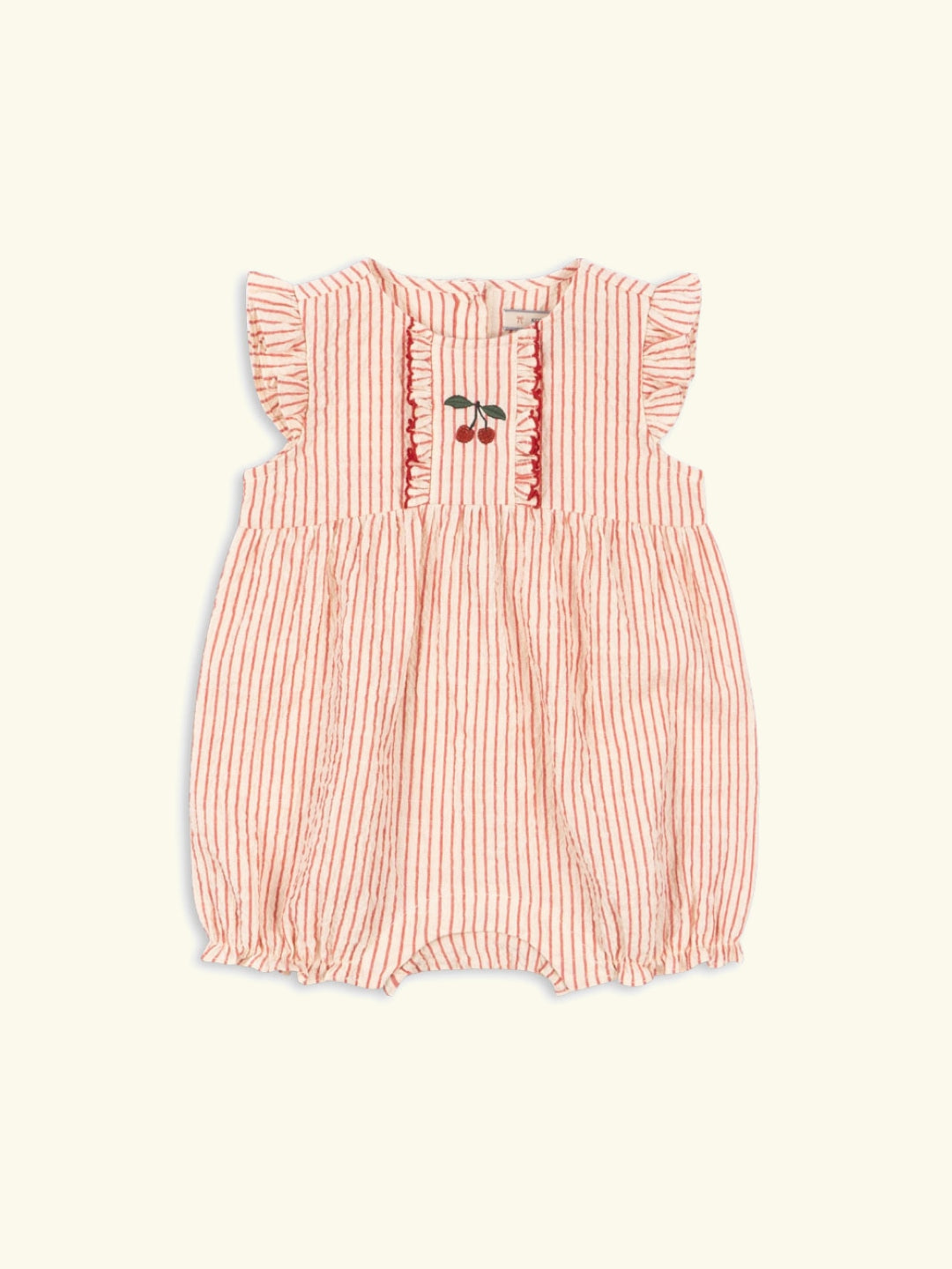 Konges Sløjd Ellie Frill Romper, Konges Sløjd Ellie Frill romper, suvekombe, GOTS puuvill