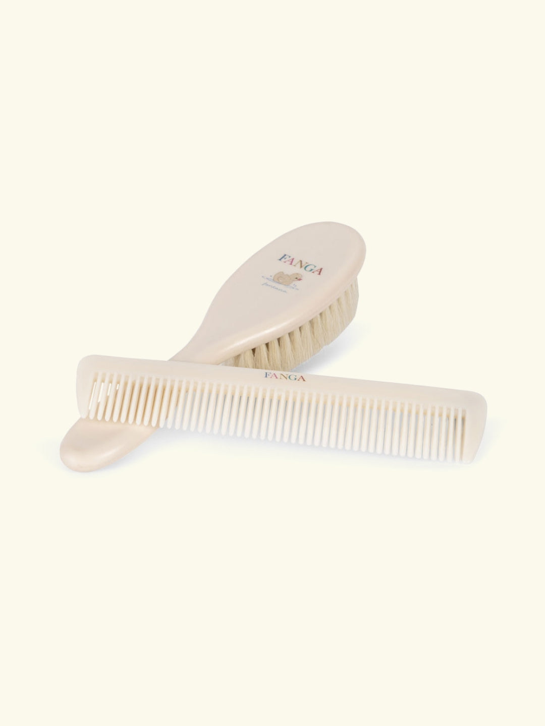 Konges Sløjd Fanga Baby Hairbrush Set, comb and brush set, beebi kammi ja harja komplekt