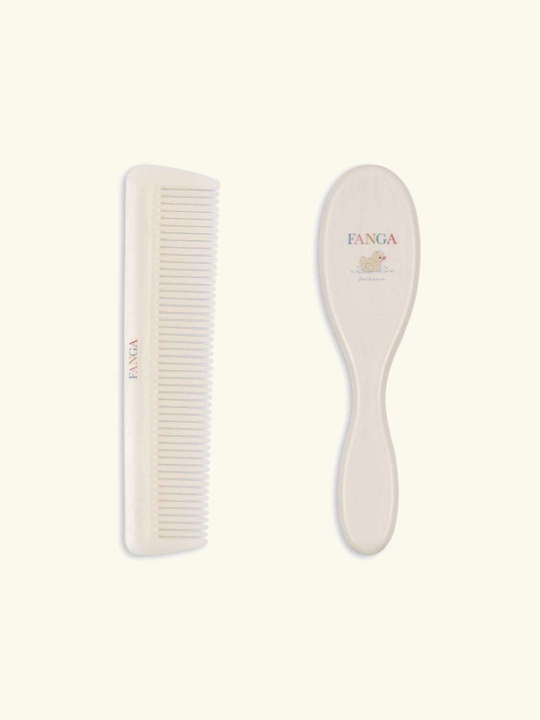 Konges Sløjd Fanga Baby Hairbrush Set, comb and brush set, beebi kammi ja harja komplekt