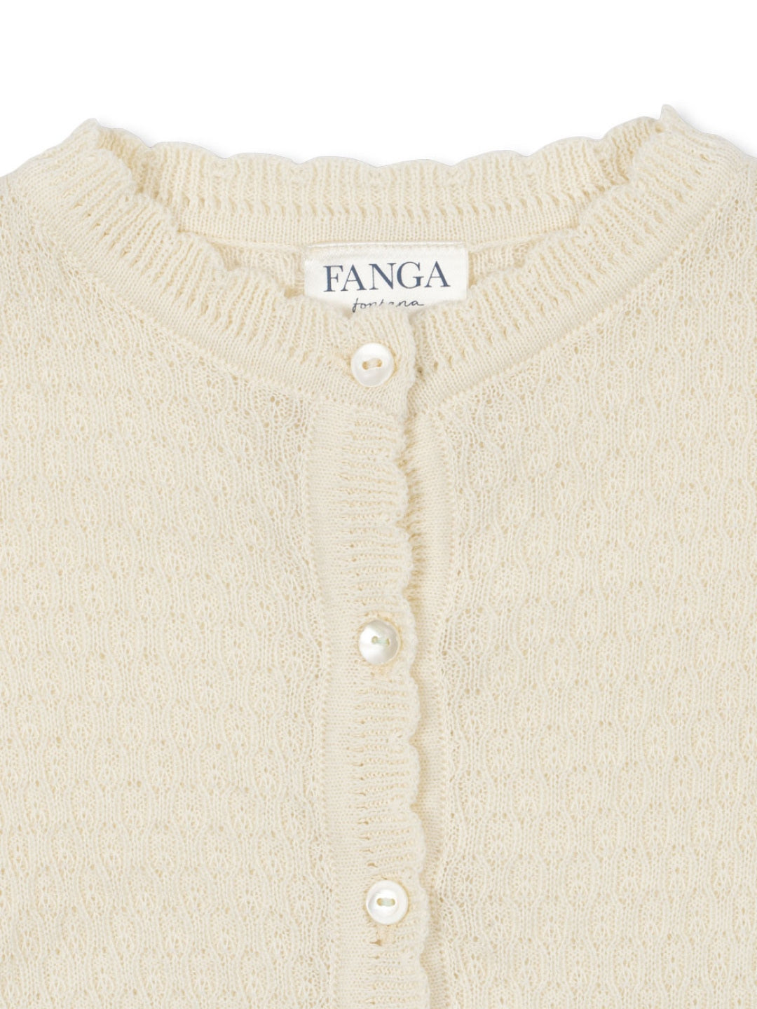 Konges Sløjd Fanga Venti Pointelle Knitted gardigan, Konges Sløjd Fanga kootud beebikampsun
