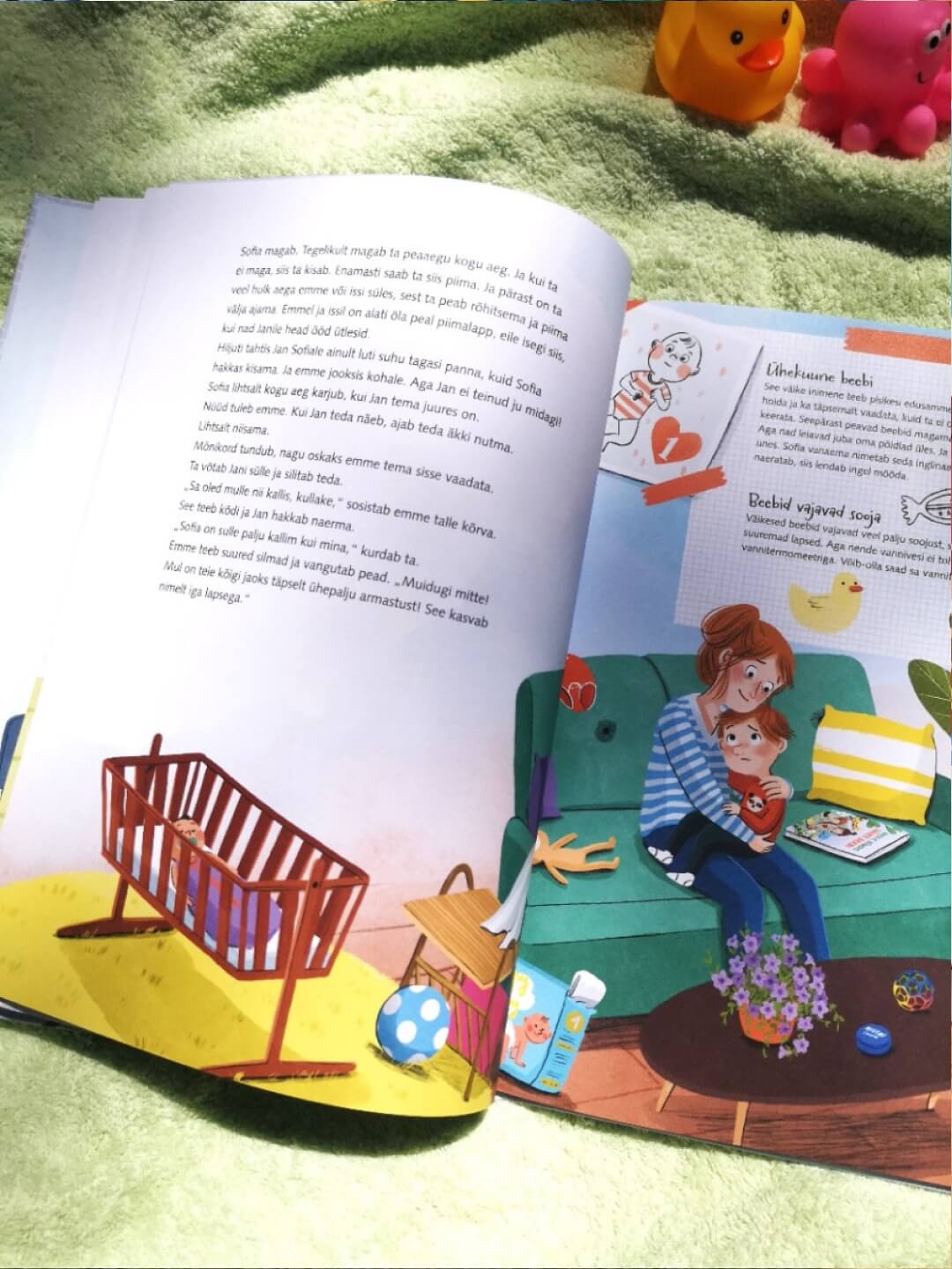 Children's book, Koolibri raamat "Meile sündis väike beebi"