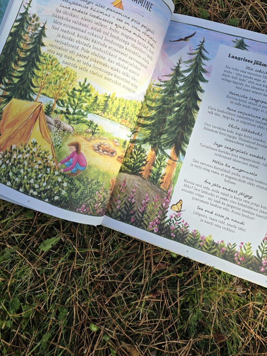 Koolibri book, lasteraamat unustatud oskuste käsiraamat loodusesõbrale