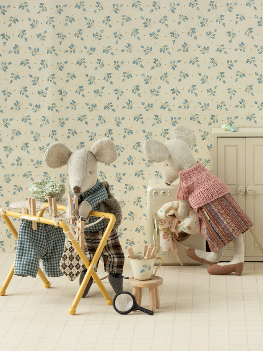 Maileg drying rack, Maileg hiirte pesukuivatusrest