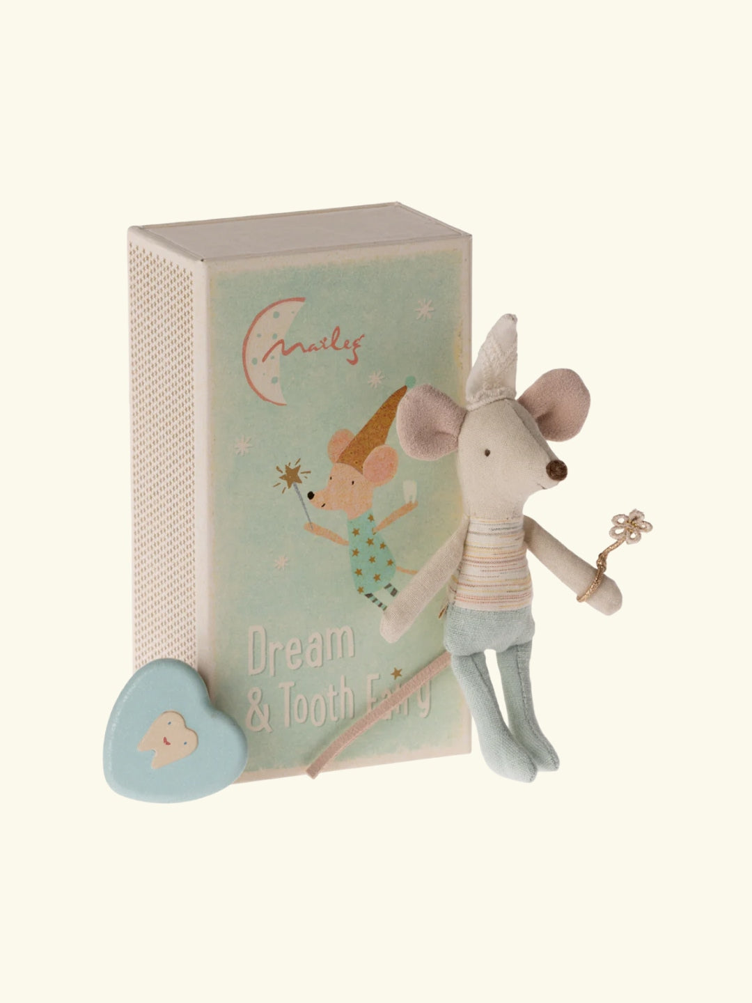 Maileg Tooth Fairy in the Matchbox Little Brother, Maileg hambahaldjas tikutoosis väike vend