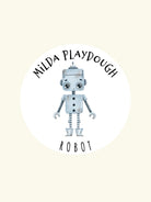 Milda Natural Playdough with Sparkles, Milda naturaalne plastiliin sädelusega, robot, all-groups