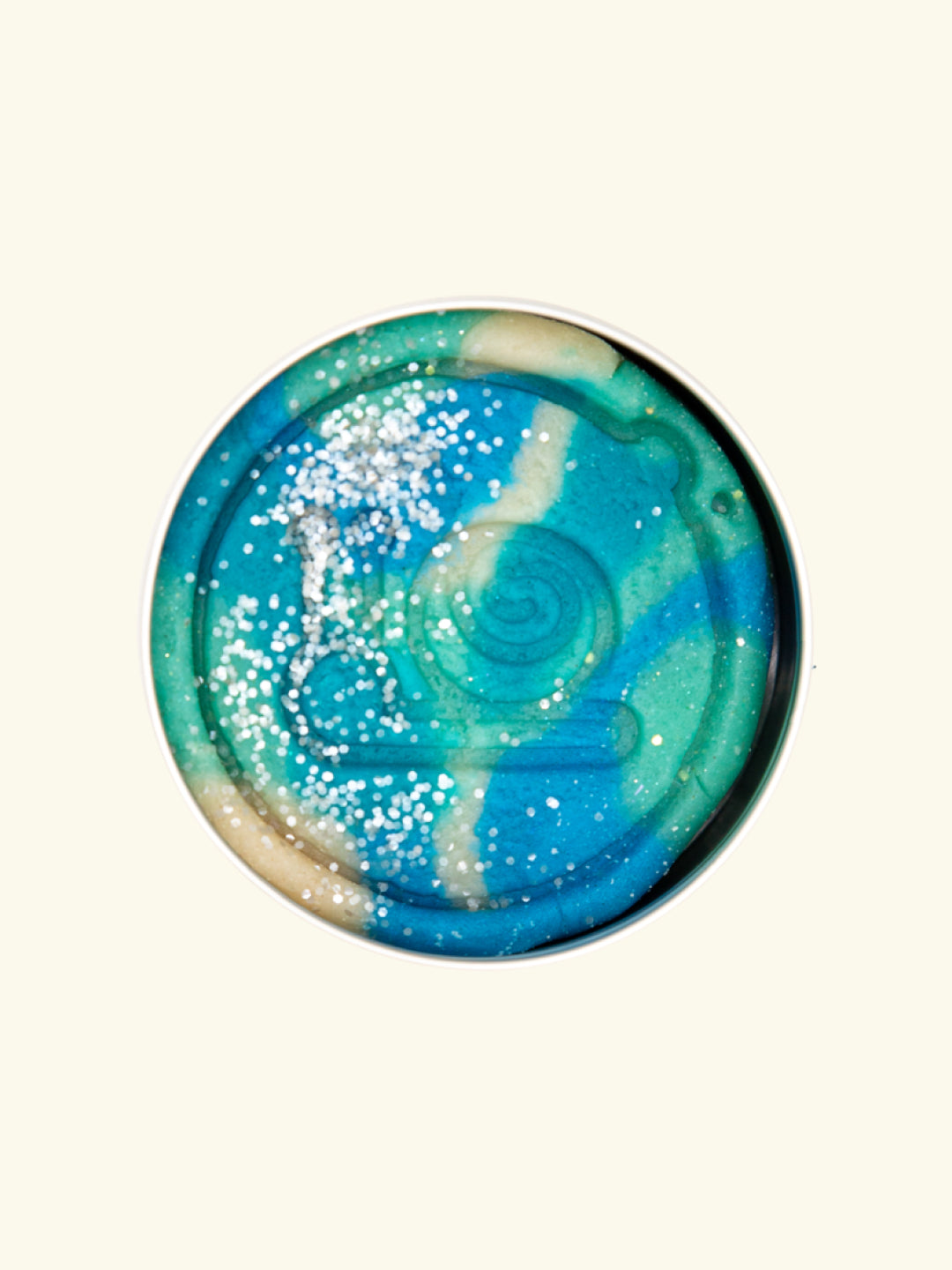 Milda Natural Playdough with Sparkles, Milda naturaalne plastiliin sädelusega, meri