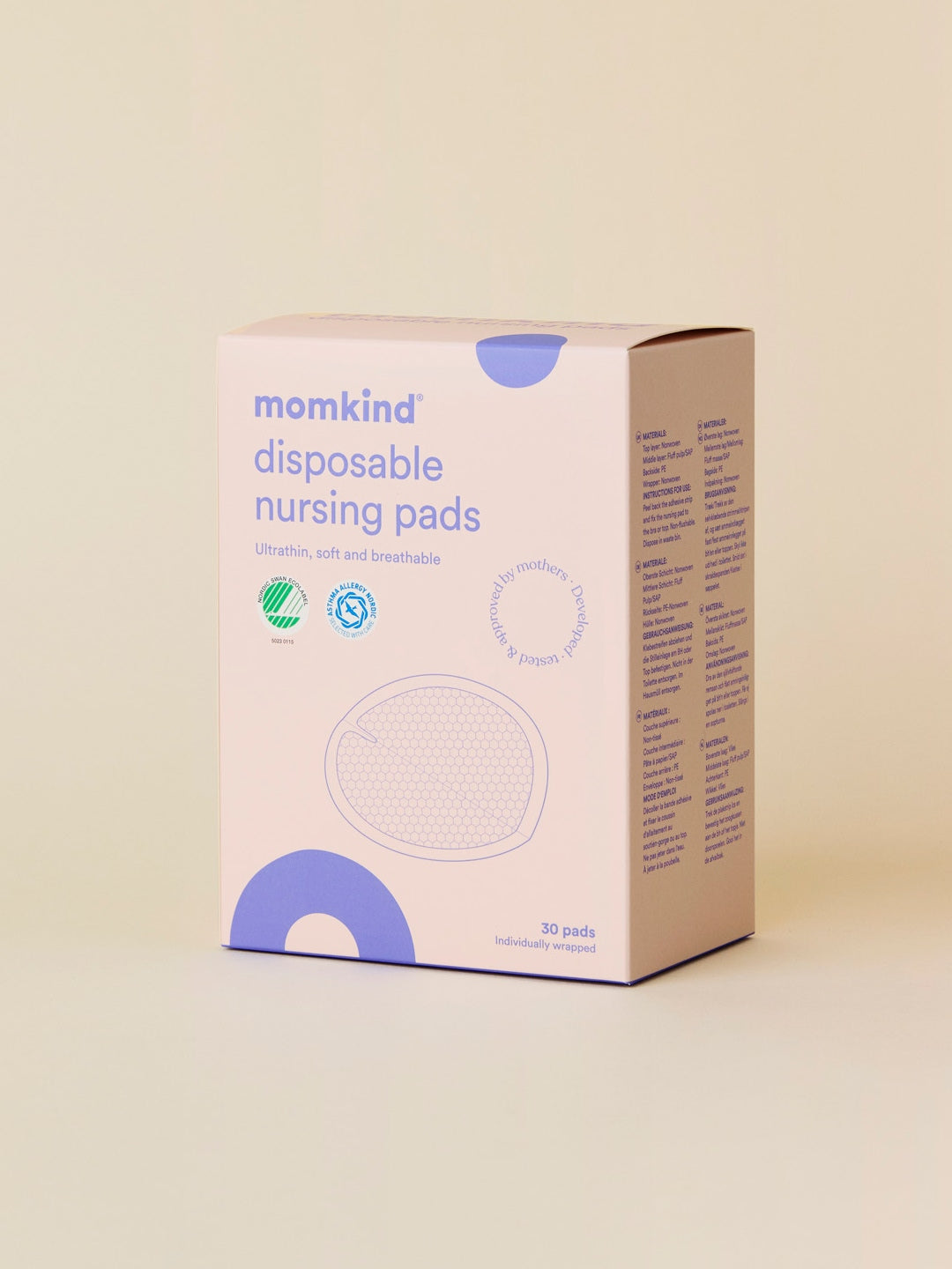 Momkind disposable nursing pads, 30 pcs, Momkind ühekordsed rinnapadjad, 30 tk