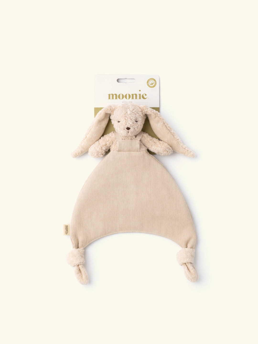 Moonie Doudou Bunny, comfort blanket, security blanket, cuddle cloth, Moonie kaisutekk kaisulapp Jänes Jänku, Sand