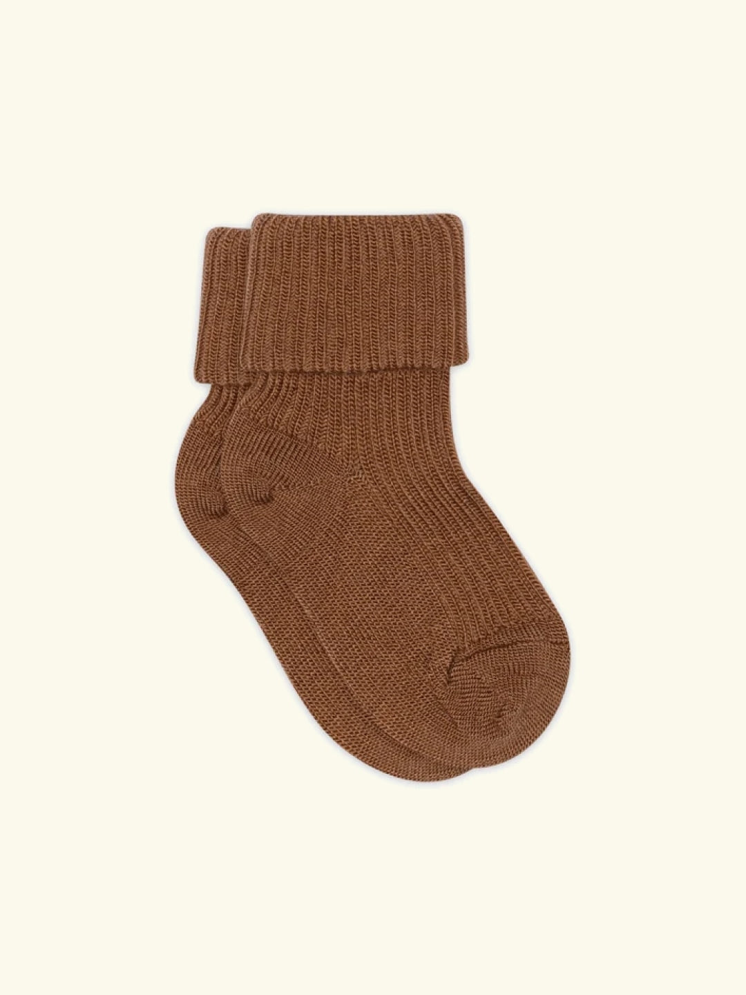 mpDenmark Wool Rib Baby Socks, meriinosokid, meriinovillased sokid, meriinovillasokid, Pecan Pie