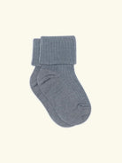 mpDenmark Wool Rib Baby Socks, meriinosokid, meriinovillased sokid, meriinovillasokid, Stone Blue