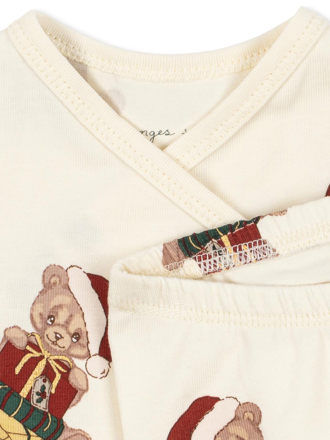 Konges Sløjd newborn body and pants set teddy bear, Konges Sløjd hõlmikbodi ja pükste komplekt imikule, beebile, jõulud kaisukaru muster