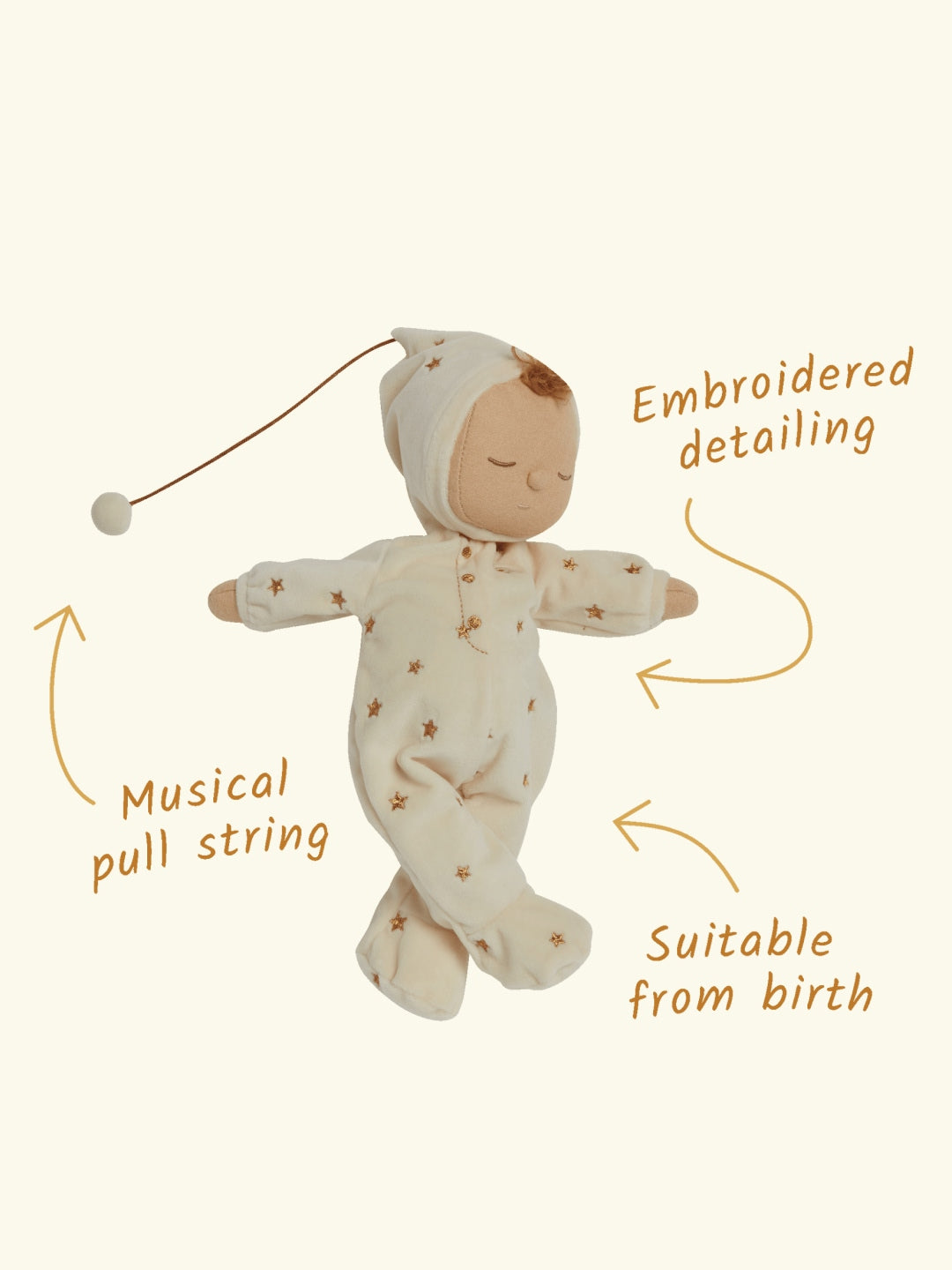 Olli Ella Lullaby Dozy Dinkum Lyra  Buttercream