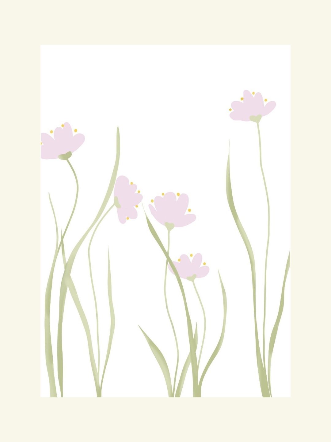 Babyluv Studio postcard, Babyluv Studio postkaart, flowers, lilled