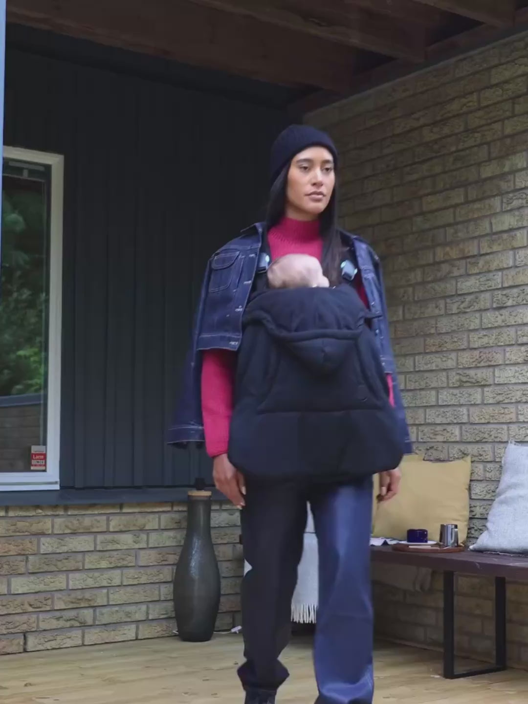 Najell all weather cover for baby carrier, Najell iga ilma kate soojakott beebi kandekotile kõhukotile, video, all-groups