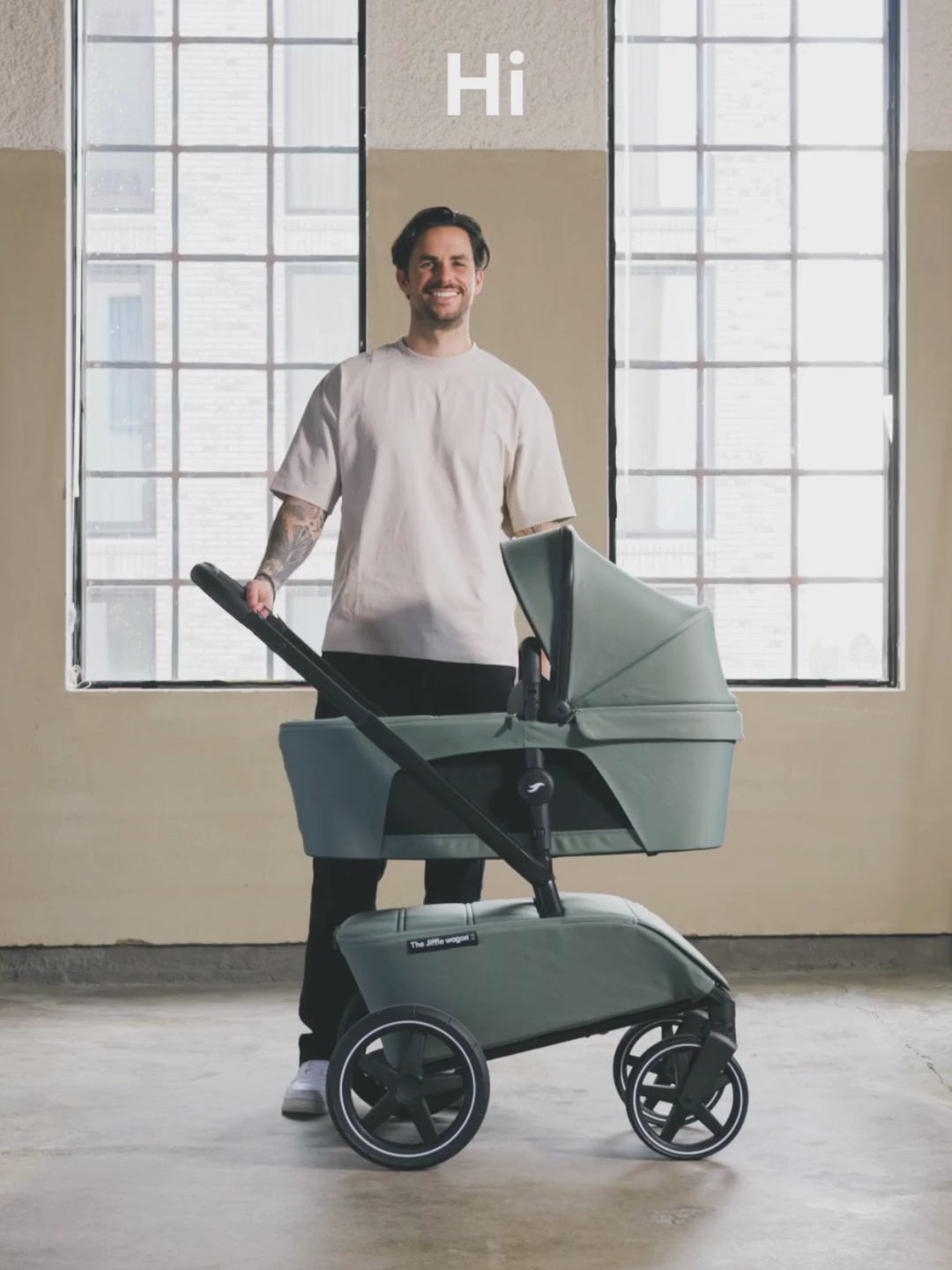 The Jiffle wagon 2+ Stroller Set, The Jiffle wagon vankrikomplekt, 6 in 1, all-groups