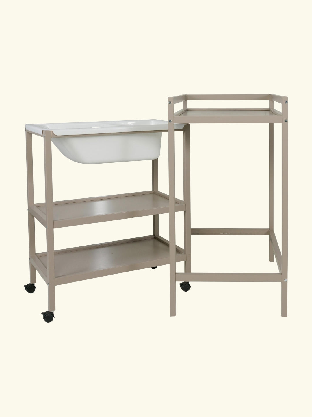 Quax changing table with bath Basic Stone, Quax mähkimislaud vanniga Basic Stone, all-groups