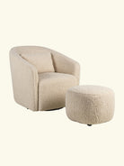 Quax Gomi Swivel & Gliding Chair with Ottoman, Quax Gomi pöörlev ja liikuv tugitool koos jalatoega, all-groups