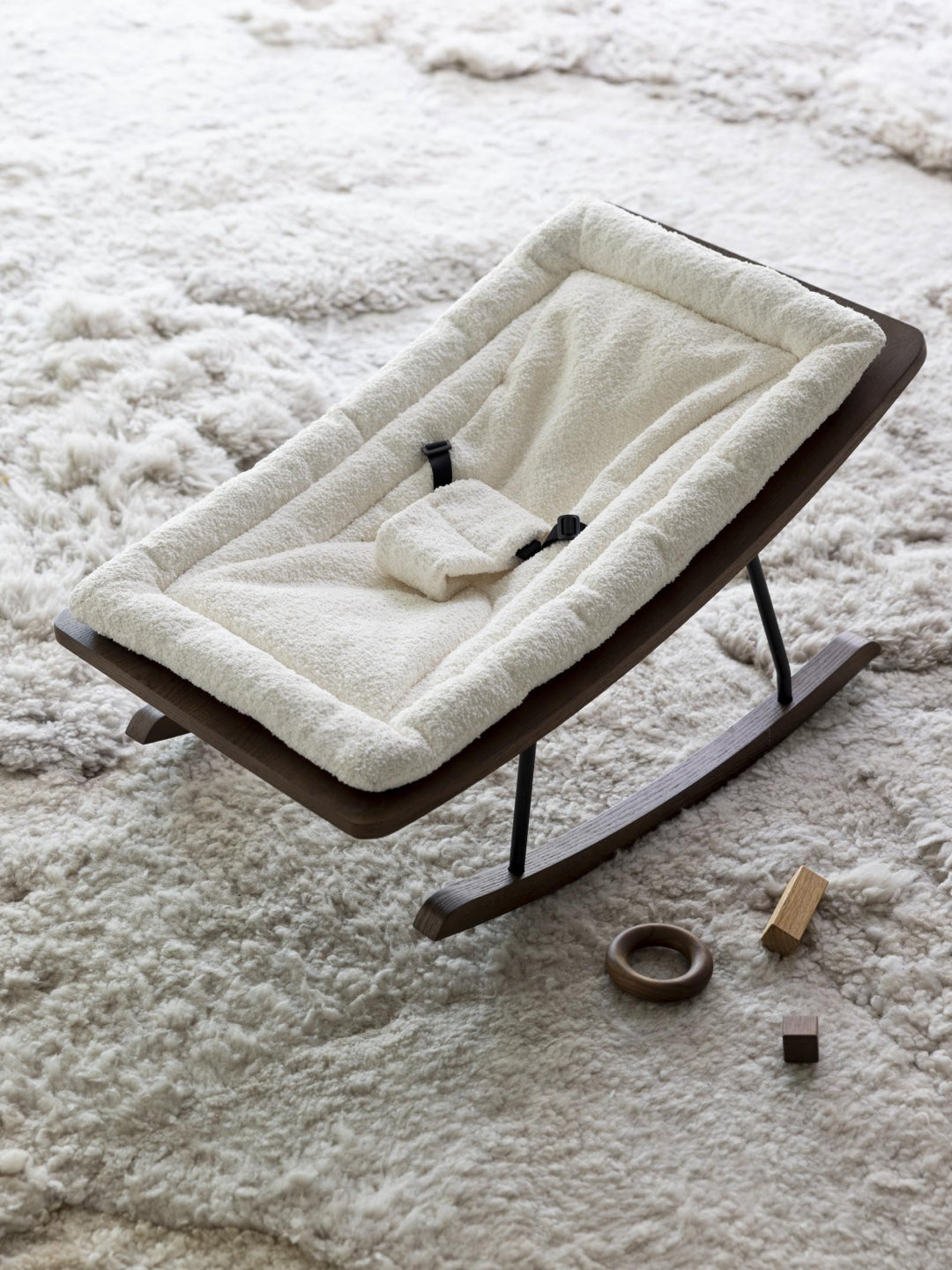 Quax rocking baby bouncer Boucle Cream, Quax kiikuv beebi lamamistool Boucle Cream, all-groups