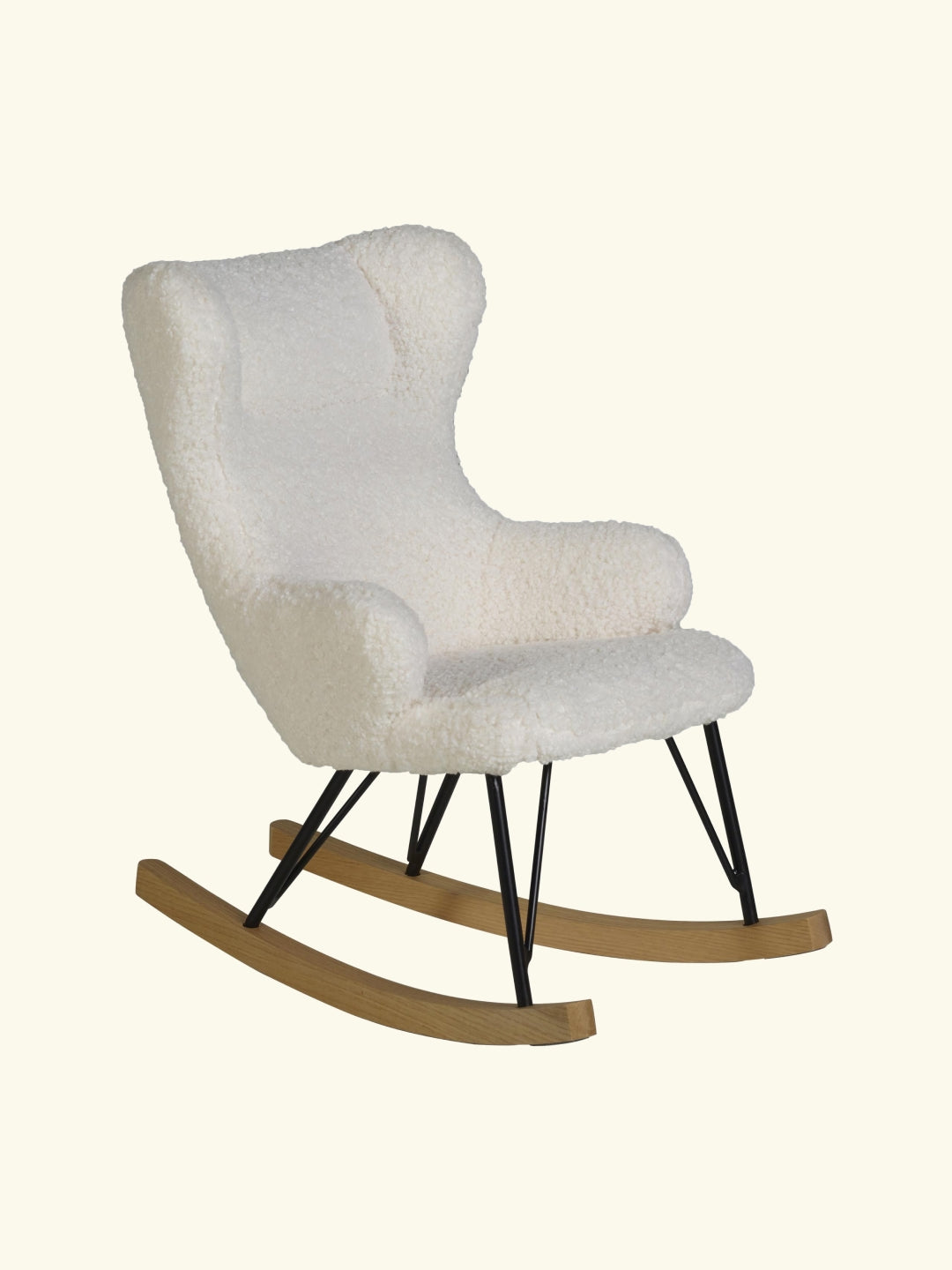 Quax rocking chair de luxe for kids, teddy Cream Limited Edition, Quax kiiktool lastele