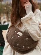 Studio Noos fanny pack brown with hearts, Studio Noos südametega kõhukott pruun