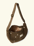 Studio Noos fanny pack brown with hearts, Studio Noos südametega kõhukott pruun