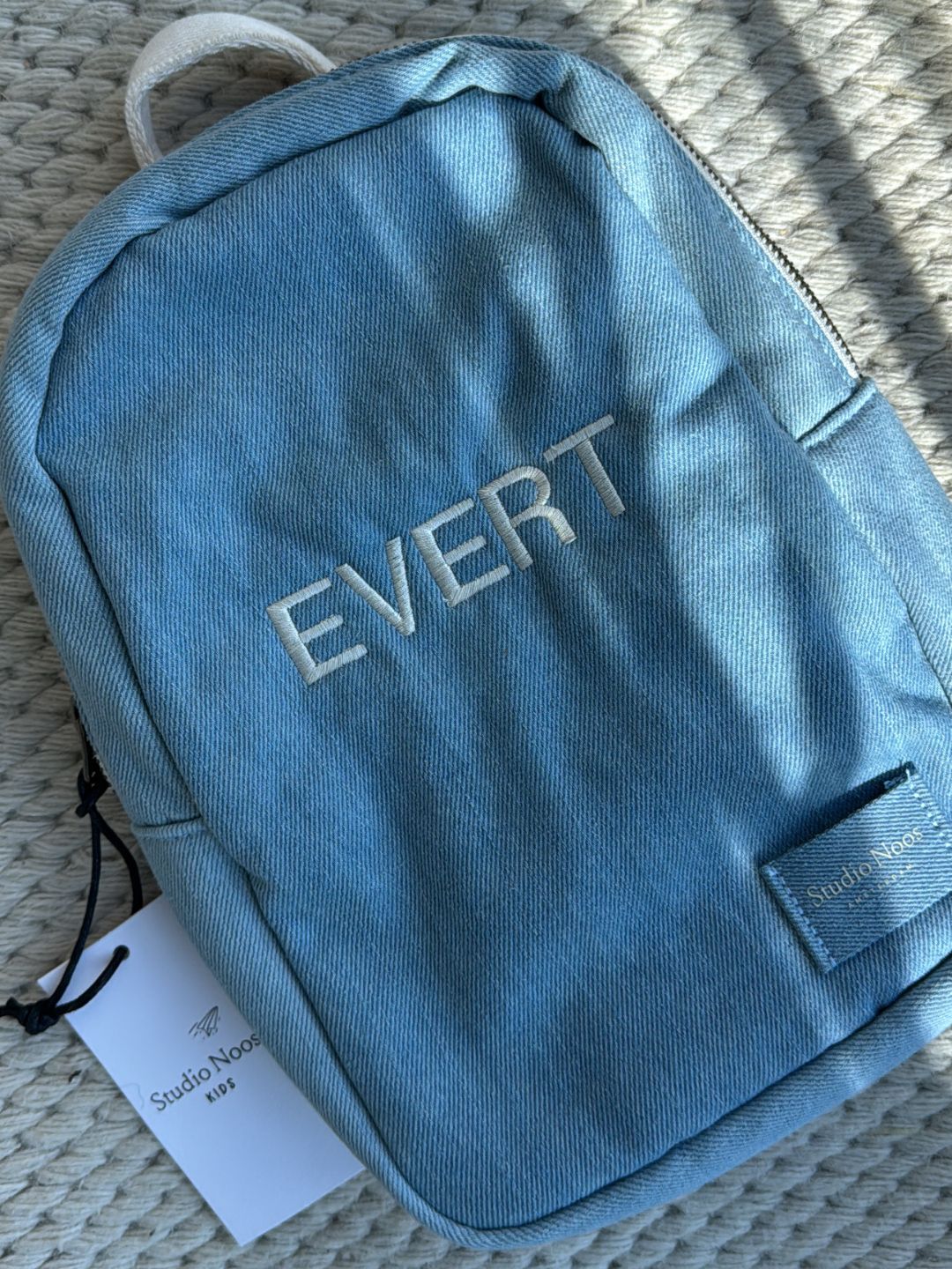 Studio Noos personalized mini backpack Denim, Studio Noos nimeline mini seljakott Denim teksa, all-groups
