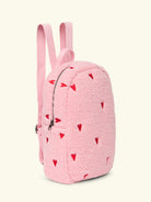 Studio Noos teddy mini backpack light pink hearts, Studio Noos teddy mini seljakott heleroosa südamed