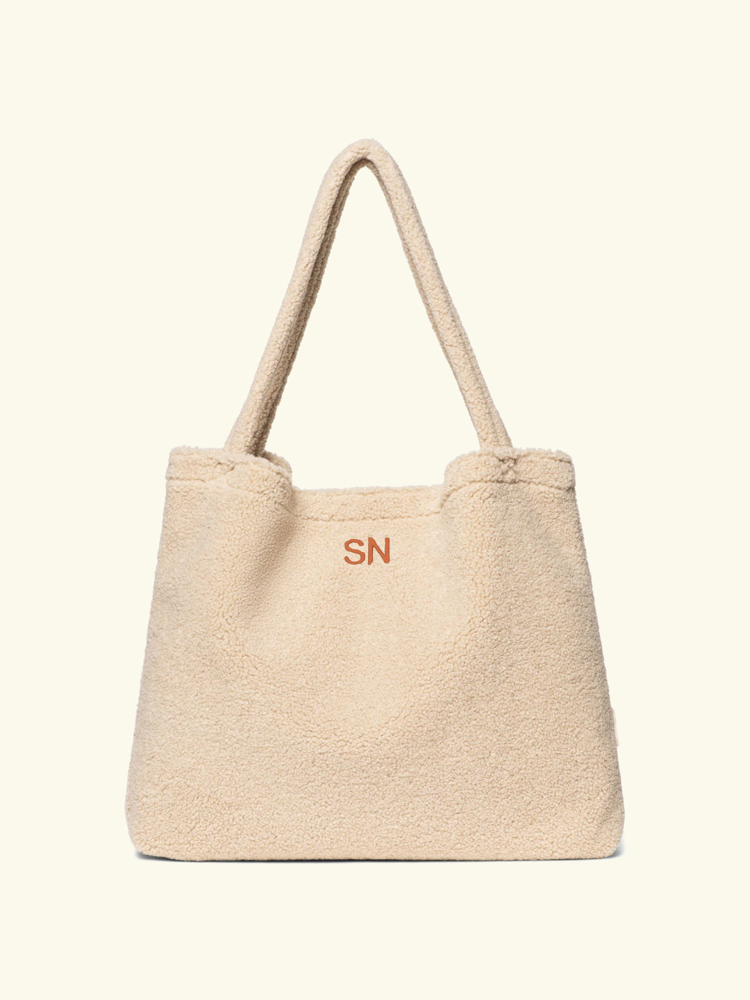  Studio Noos Personalized Mom-Bag - Ecru, Studio Noos personaliseeritud Mom-Bag – värv Ecru, nimetähtedega teddy suur kott emale