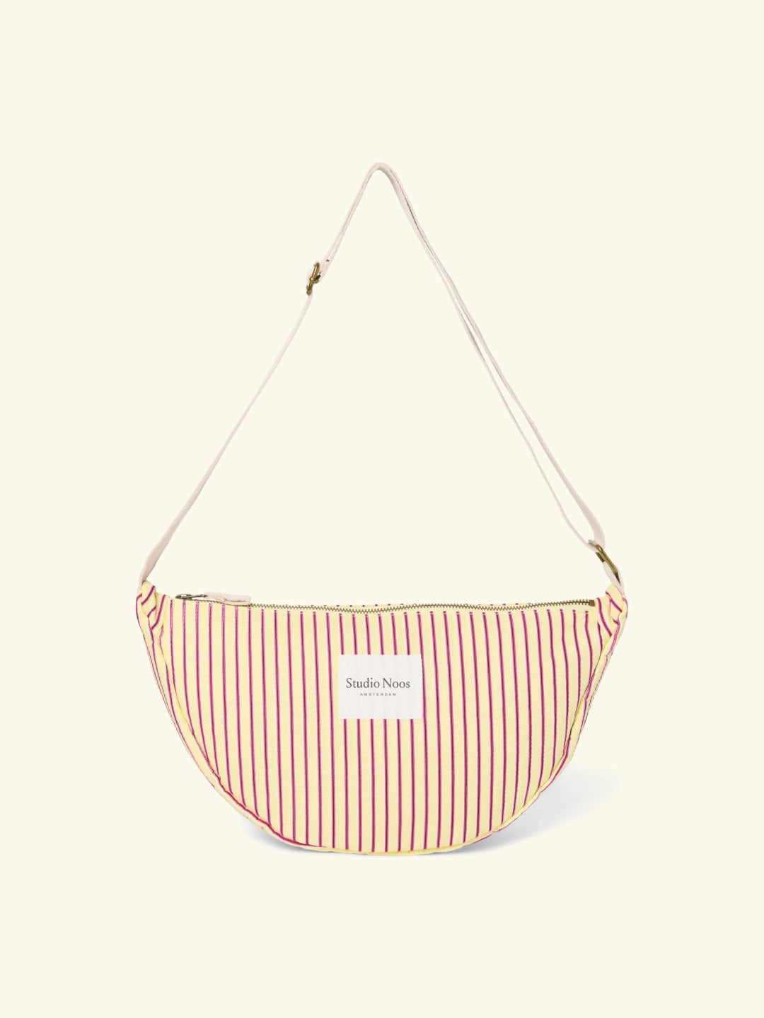 Studio Noos Poplin Striped Fanny Pack, Studio Noos poplin triipudega õlakott, vöökott, butter yellow
