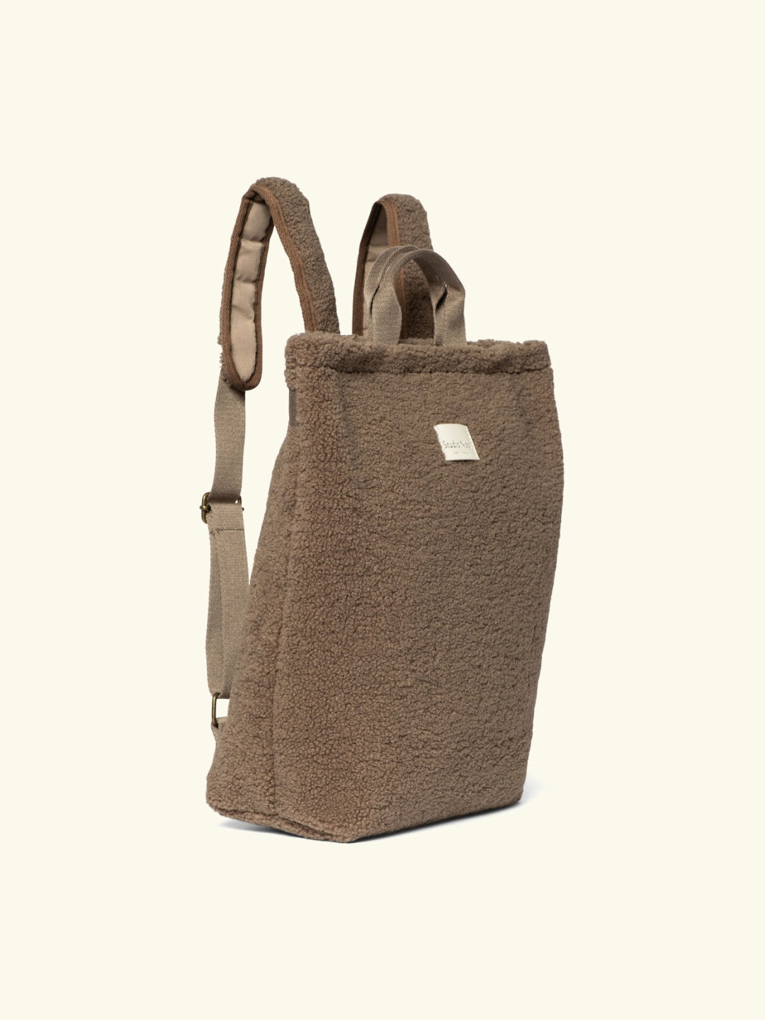 Studio Noos Ecru Teddy Backpack, Teddy seljakott brown pruun, all-groups