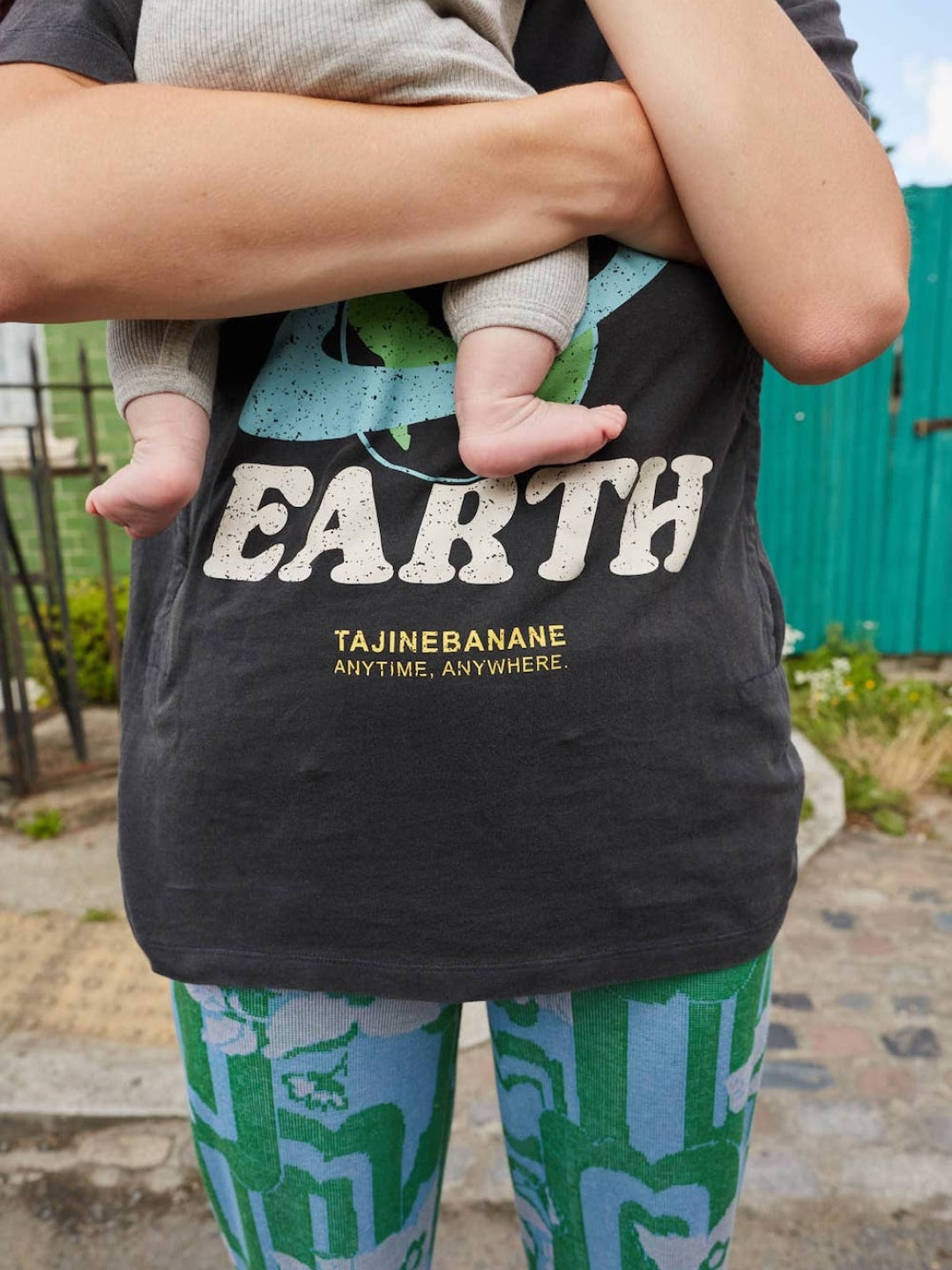 Tajinebanane nursing t-shirt, breastfeeding t-shirt Mother Earth, Tajinebanane imetamispluus, imetamise t-särk Mother Earth