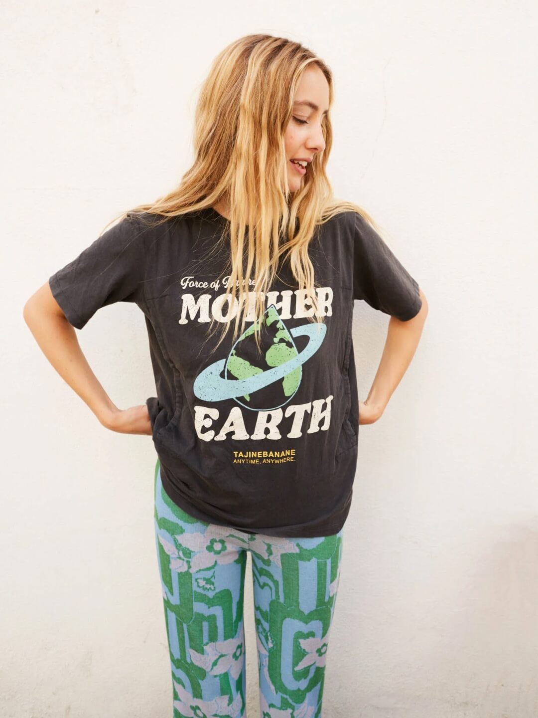 Tajinebanane nursing t-shirt, breastfeeding t-shirt Mother Earth, Tajinebanane imetamispluus, imetamise t-särk Mother Earth