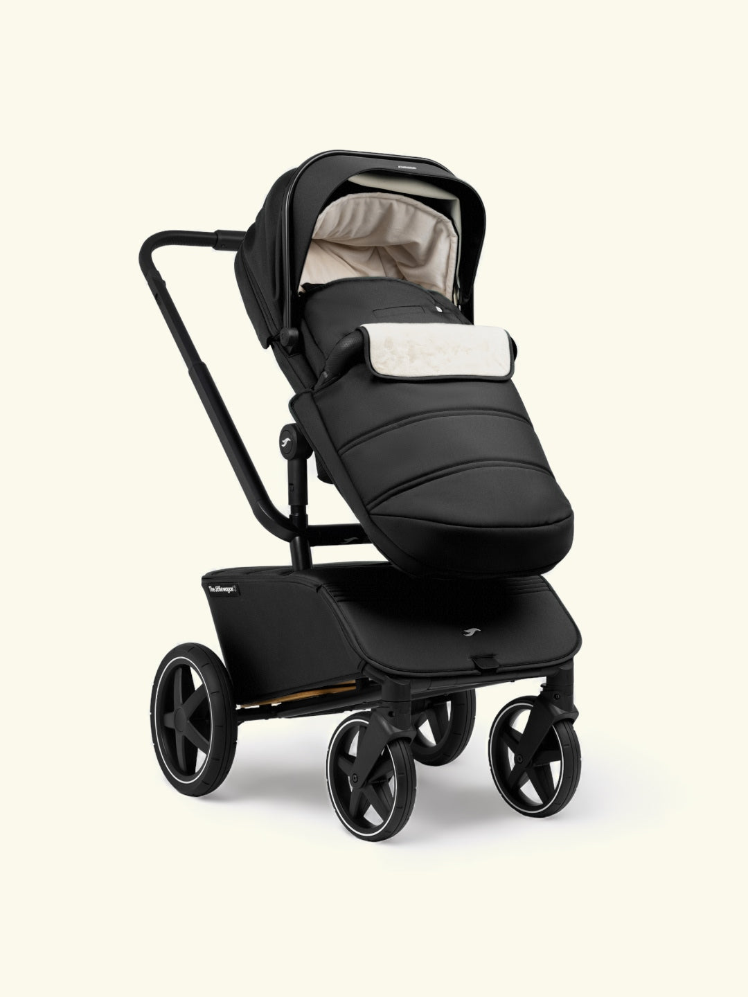 The Jiffle wagon footmuff, black, The Jiffle wagon soojakott must