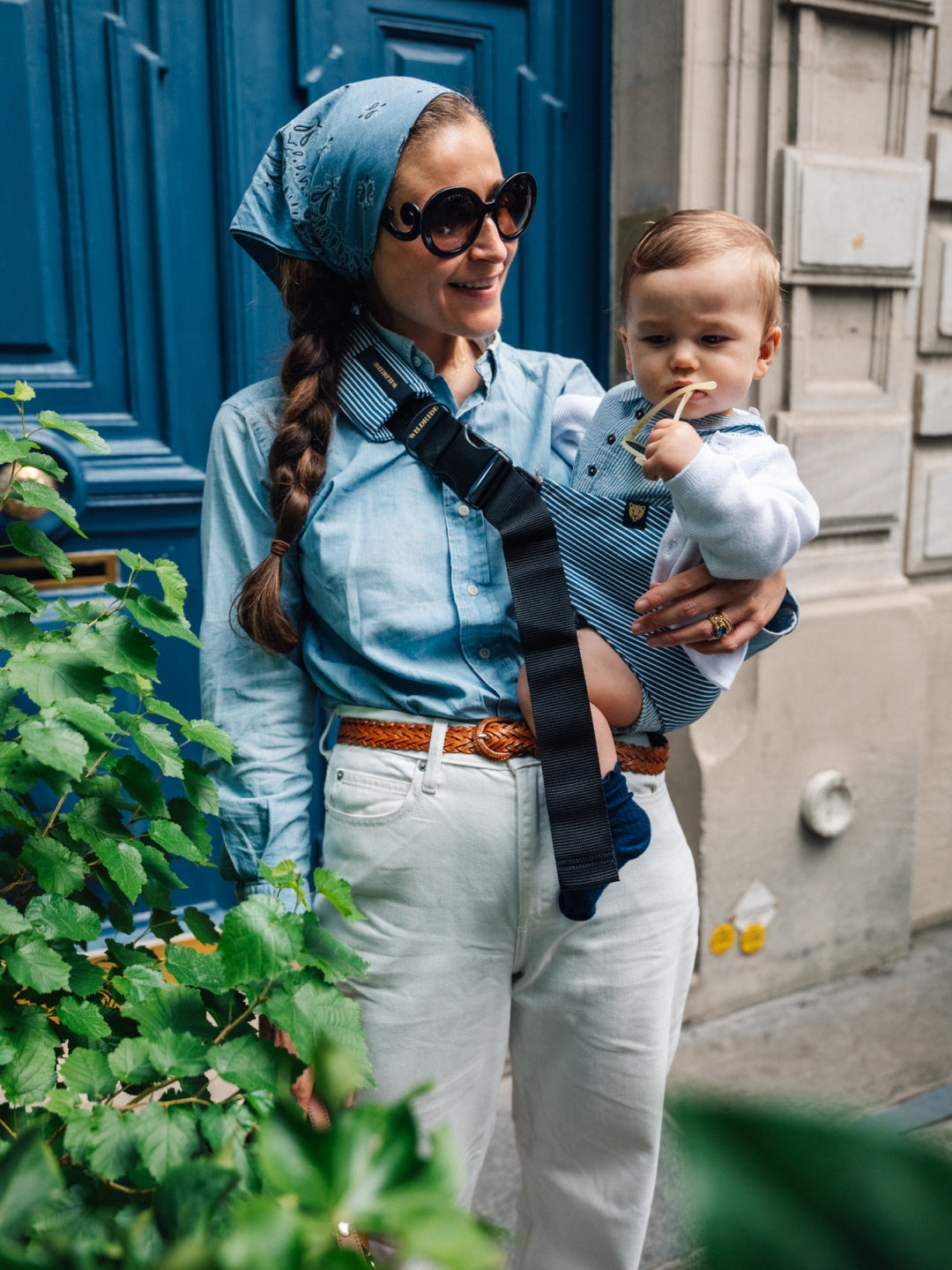 Wildride Toddler Swing Carrier - Indigo Stripes – Babyluv
