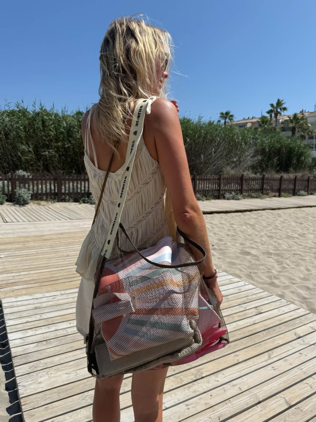 Wildride Mesh Beach Bag, Wildride võrgust rannakott, võrkkott