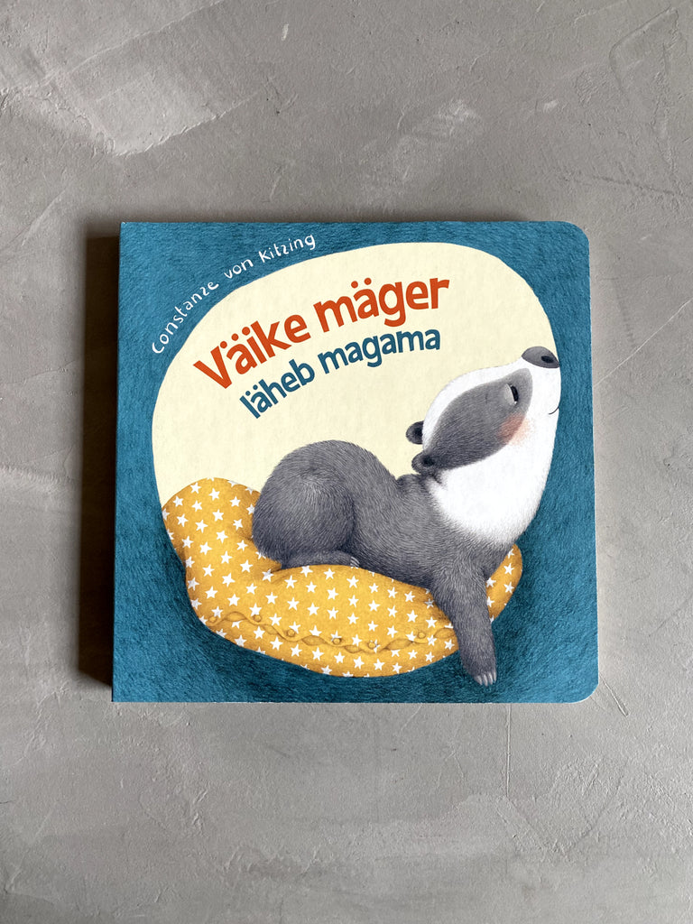 Children's book, raamat Väike mäger läheb magama