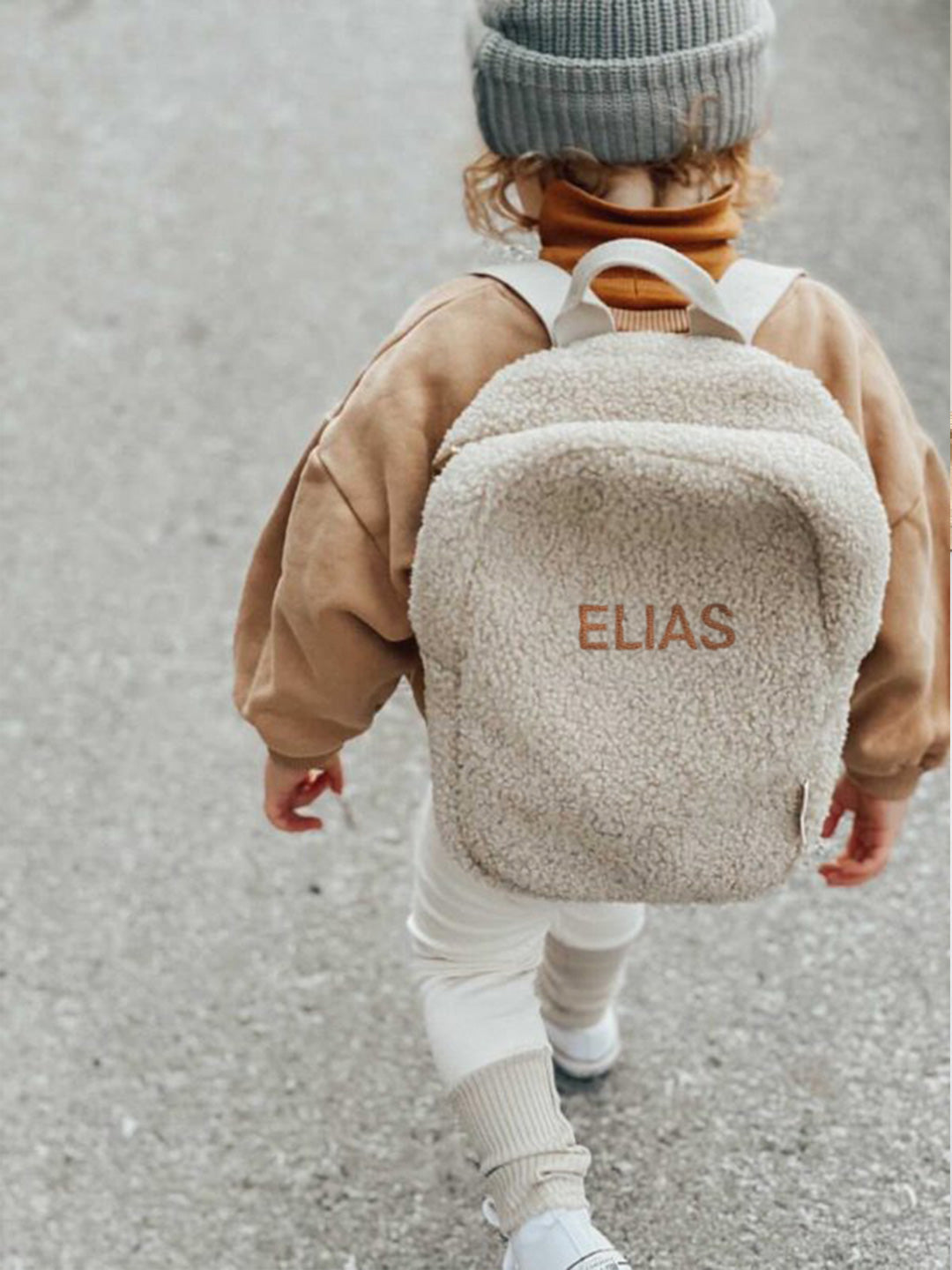 Studio Noos Personalized MINI Backpack - Ecru, Studio Noos nimeline midi-seljakott – värv Ecru, personaliseeritud seljakott, all-groups