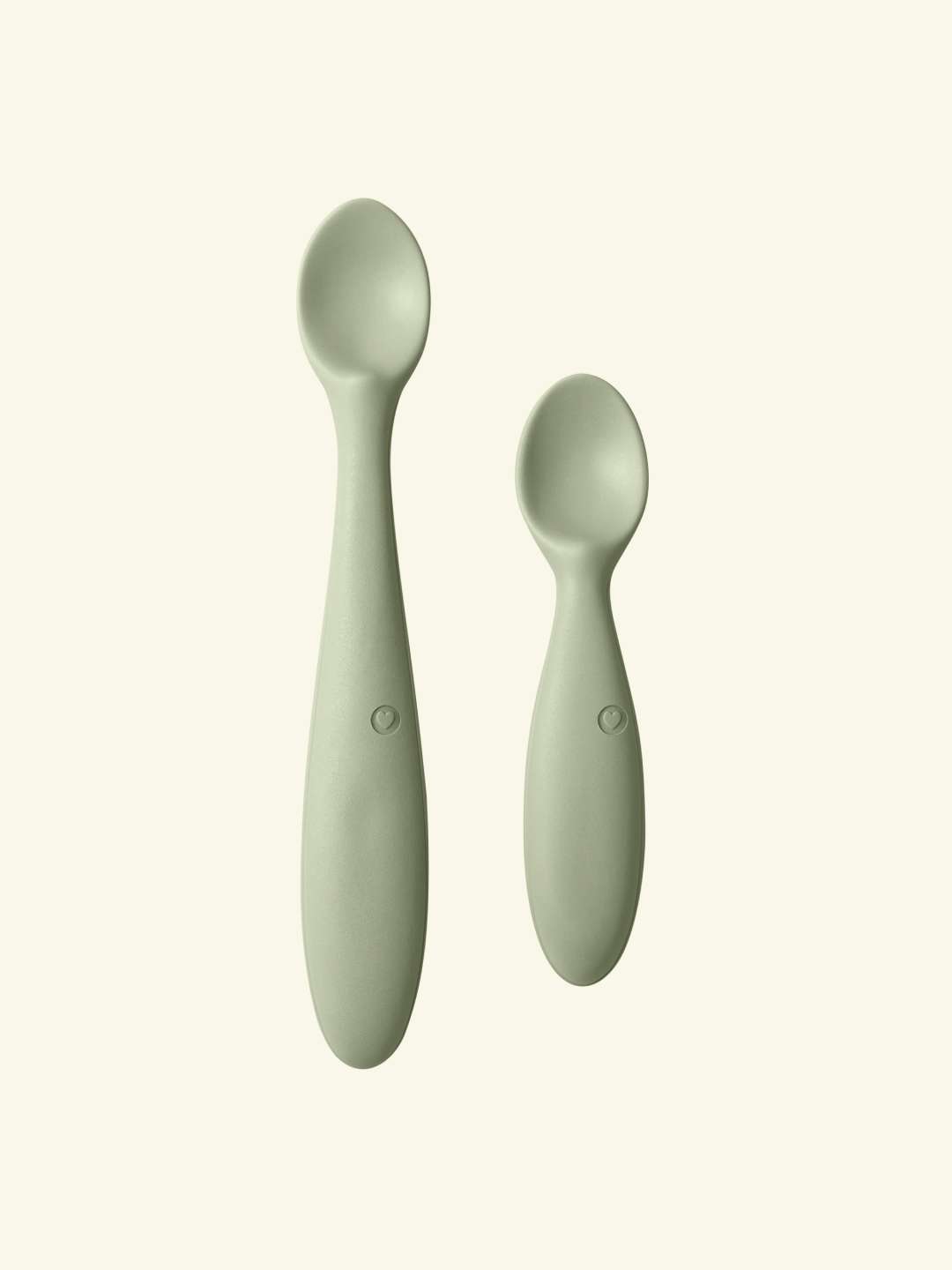 Baby Silicone Feeding Spoons (Blush/Shifting Sand) 2-Pack – Mushie