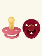 BIBS Colour Round pacifiers, BIBS Colour Round  lutid, ümar kirsikujuline lutiots, looduslikust kummist lutid